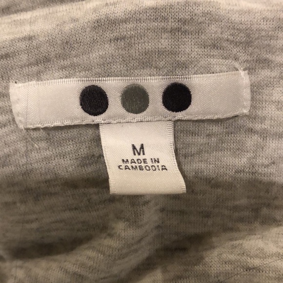 Three Dots Quilted Knit Jacket Heather Grey M - Picture 6 of 10